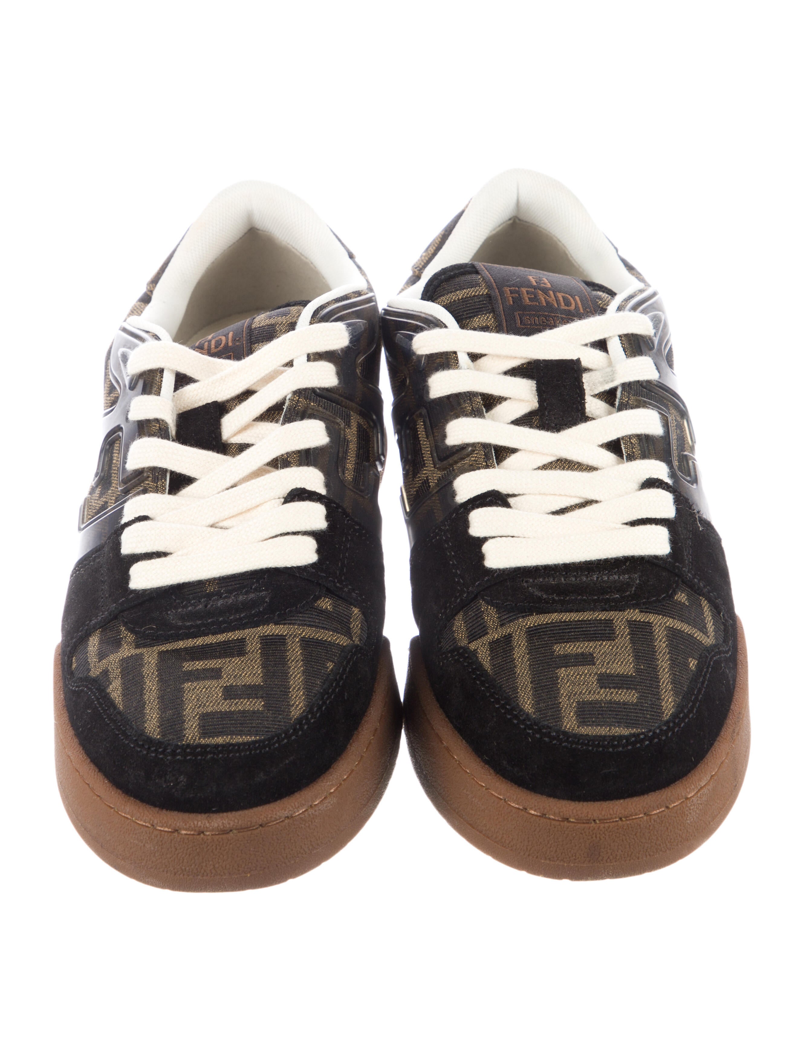 Fendi Zucca FF Logo Canvas Sneakers
